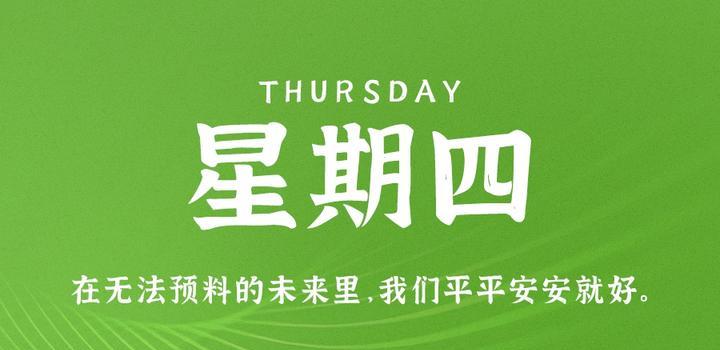 7月6日,星期四,在这里每天60秒读懂世界!